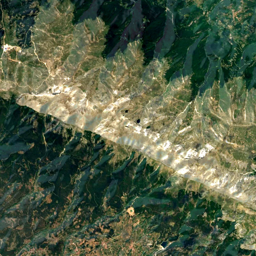 Uludağ seen from above (Sentinel-2)