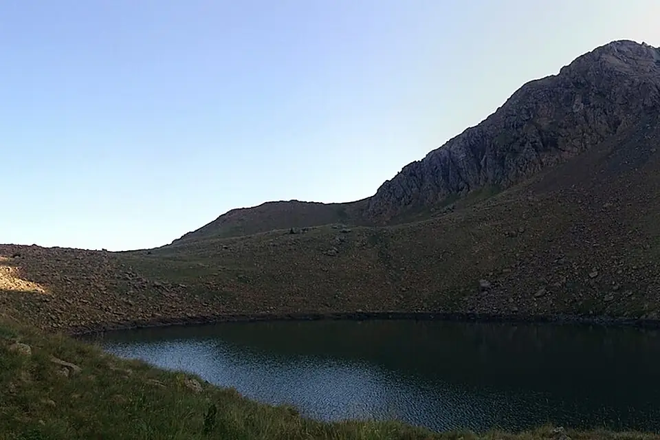 Valamara mountain – panorama of highest lake