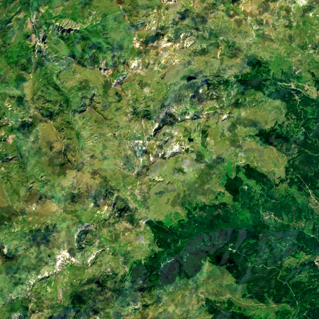 Velika Rudoka seen from above (Sentinel-2)