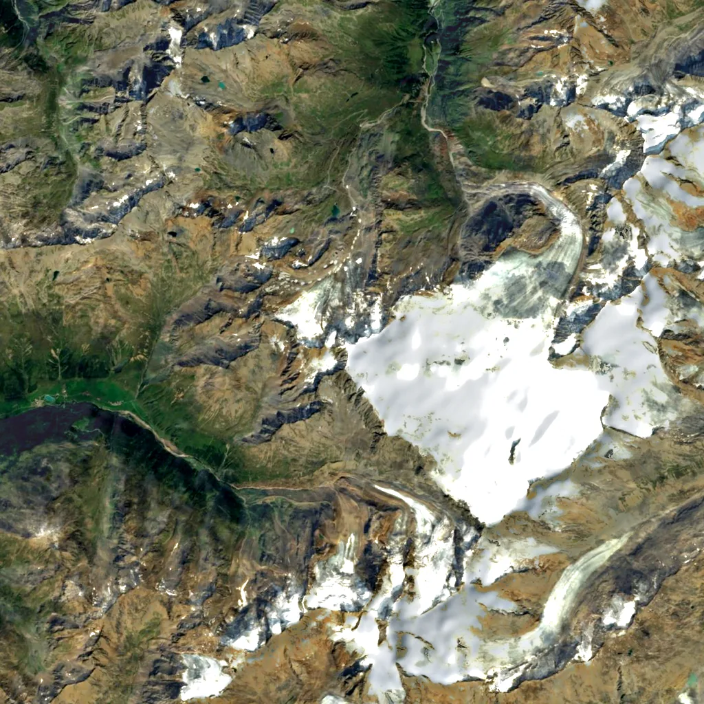 Weißseespitze seen from above (Sentinel-2)