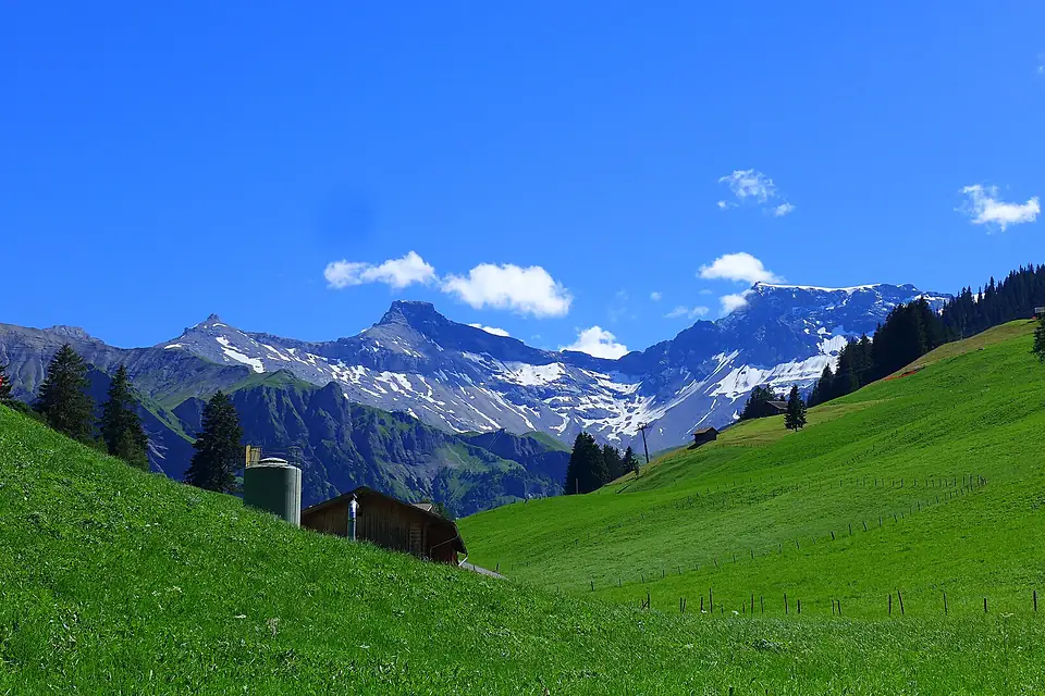 Alpenpanorama von Adelboden